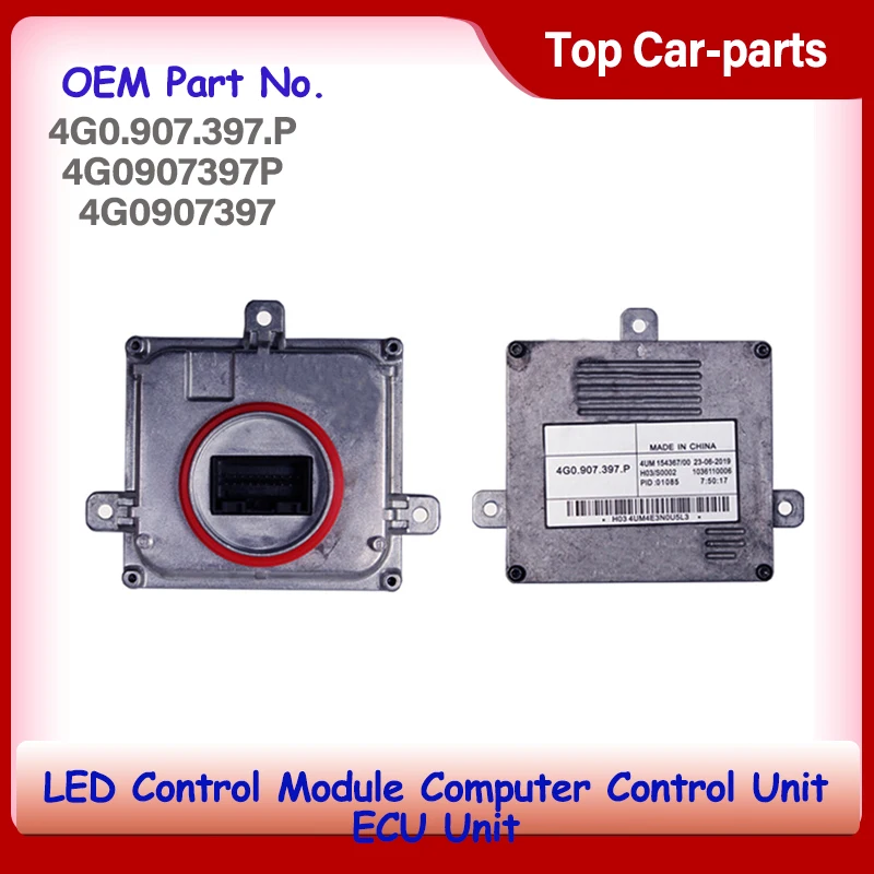 Original 4G0.907.397.P 4G0907397P 4G0907397 LED Control Module Computer Control Unit ECU Unit For Audi VW