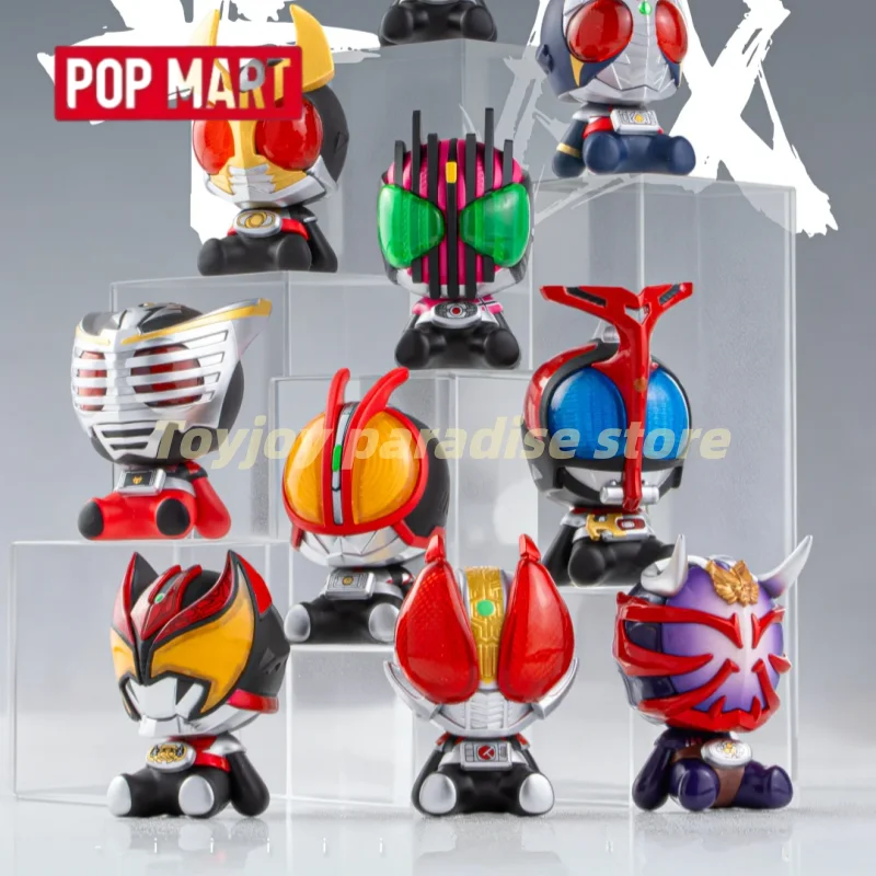 

Genuine Popmart Gong Kamen Rider Mini Refrigerator Sticker Blind Box Collectible Decoration For Anime Fans Home Decor As Gifts