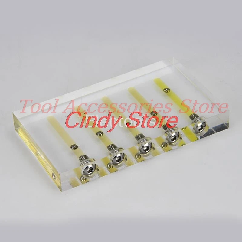 1PCS Acrylic Automobile Oil Quality Comparator Comparer Transmission Oil Automobile Oil Viscosity Tester Demo Stand Test Tool