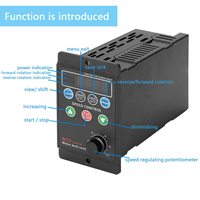 750W AC220V Three-phase Output Motor Driver Frequency Converter with Four-digit Digital Tube Display For Motor Control Single
