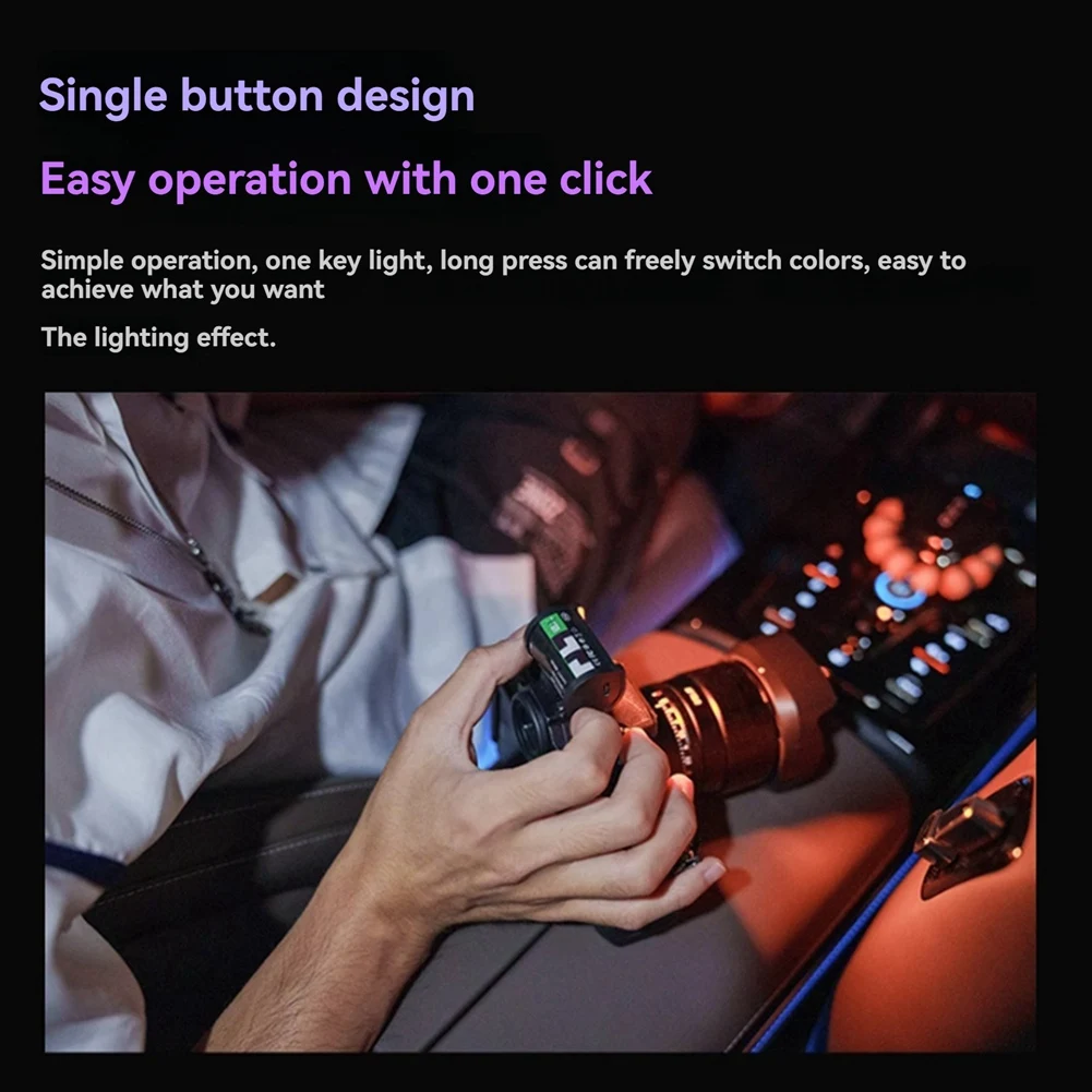 

【Домашние инструменты!】2 шт., полноцветная заполняющая лампа RGB, мини-светодиодная видеолампа с магнитным креплением 3000/4500/6000K, стиль ретро-пленки2
