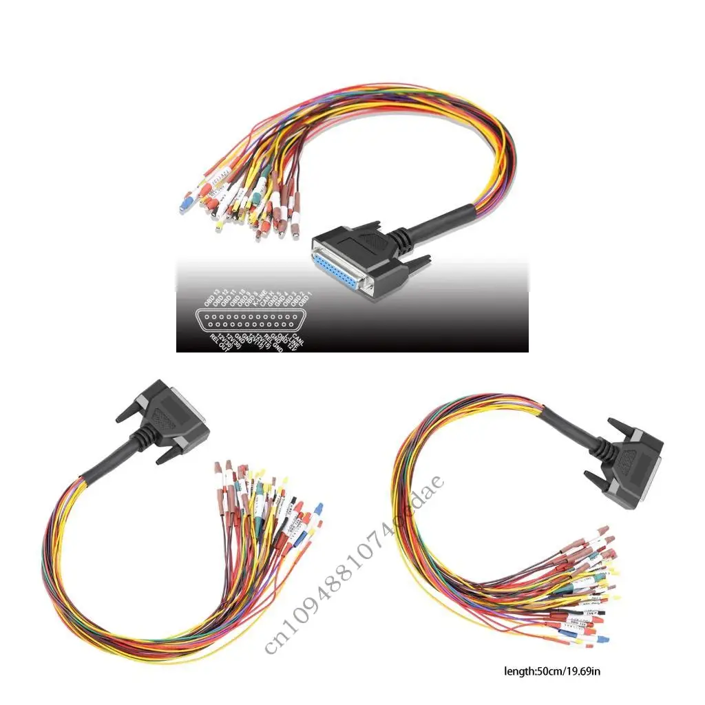 Multipurpose DB25 Jumping Cable Wire For Automotive Diagnostics Efficient Vehicle Fault Detection With High Conductivity