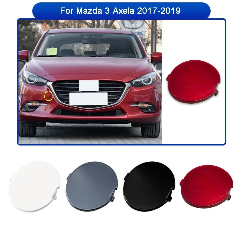 

Car Front Bumper Tow Hook Cover Cap For Mazda 3 Axela 2017 2018 2019 Trailer Hauling Eye Lid B63B-50-A11-BB