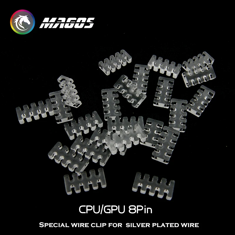 PSU Cable Manager Comb Module Line Cable Seat Silver Jacketed Wire Clip 1.8-2mm ATX/GPU/CPU 24Pin 8Pin 6Pin 4Pin