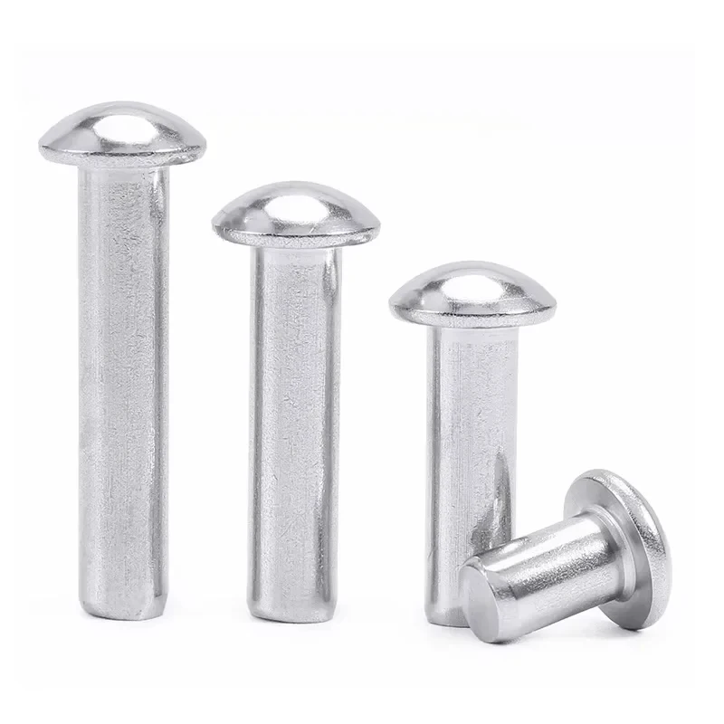 Remaches Redondos de Aluminio Sólido Tipo Knock-Out, Remaches de Cabeza Redonda, Fijaciones Metálicas M2 M2.5 M3 M4 M5 M6 M8