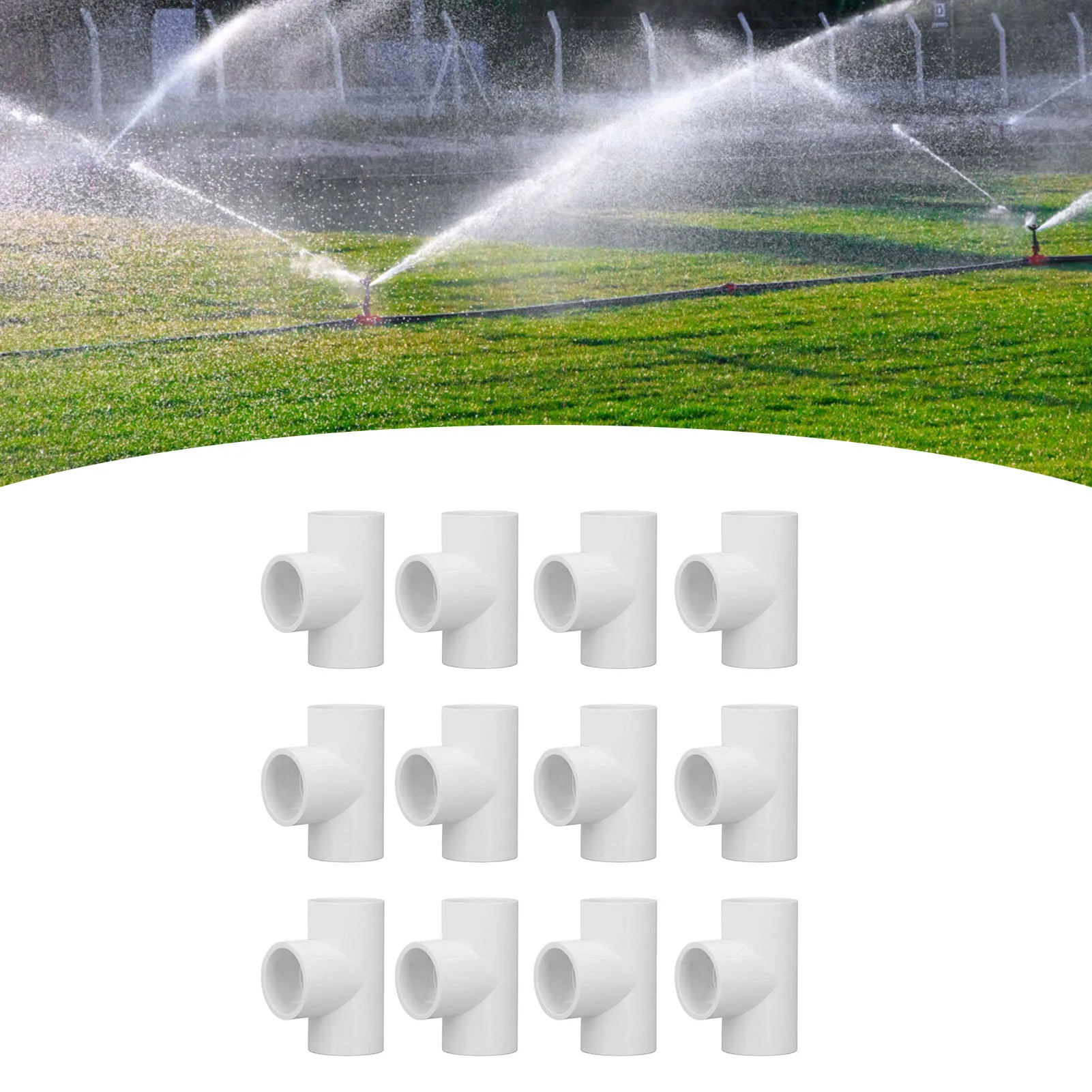 

PVC Tee Pipe Fittings Plastic Equal Diameter Joints Adapter Water Supply Home Improvement PVC Pipe Fitting Adapter