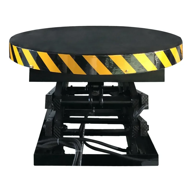 OEMFireproof board round stage Automobile booth Hydraulic rotating stage, electric hydraulic lifting platform, rotating stage