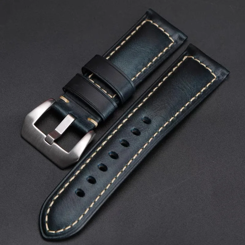 

First Layer Cowhide Watch Strap 18mm/19mm/20mm/21mm/22mm/24mm for Men's Bracelet Genuine Leather Watch Strap