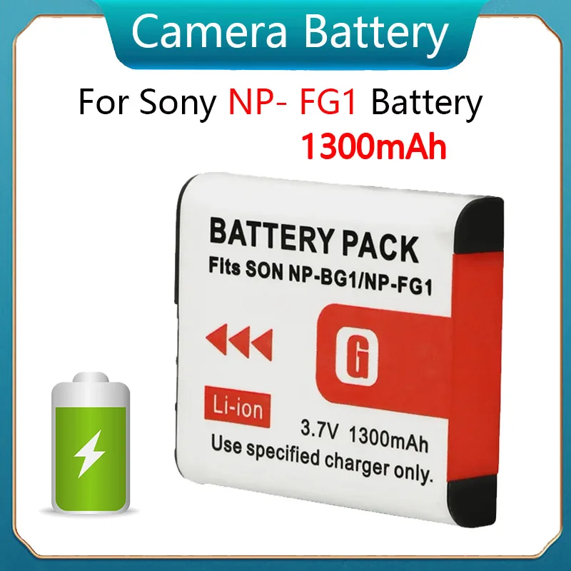 High Quality 1300mAh NP BG1 NP FG1 NP-FG1 NP-BG1 Digital Camera Battery for Sony W130 W150 W170 N1 N2 T20 H20 H50 WX1 HX5C HX9