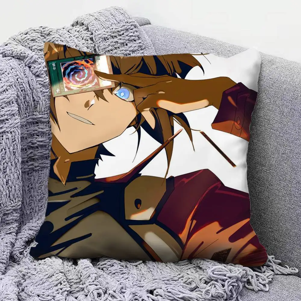 YU GI OH GX Hero Jaden Yuki Pillow Covers, Home Sofa Cushion Covers and Aecorative Custom