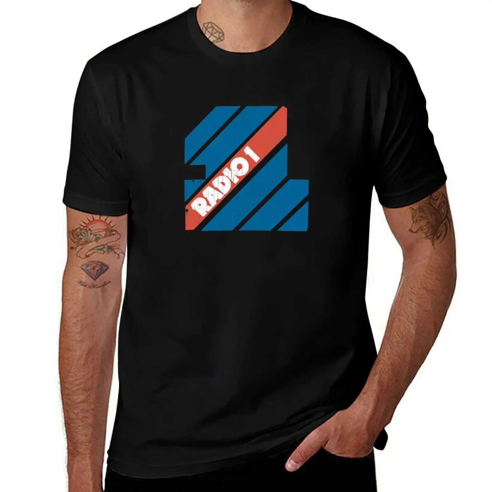 (Vintage Edition) Radio Logo 60's/70's BBC 1 T-Shirt Basic Breathable Solid Color T-Shirt