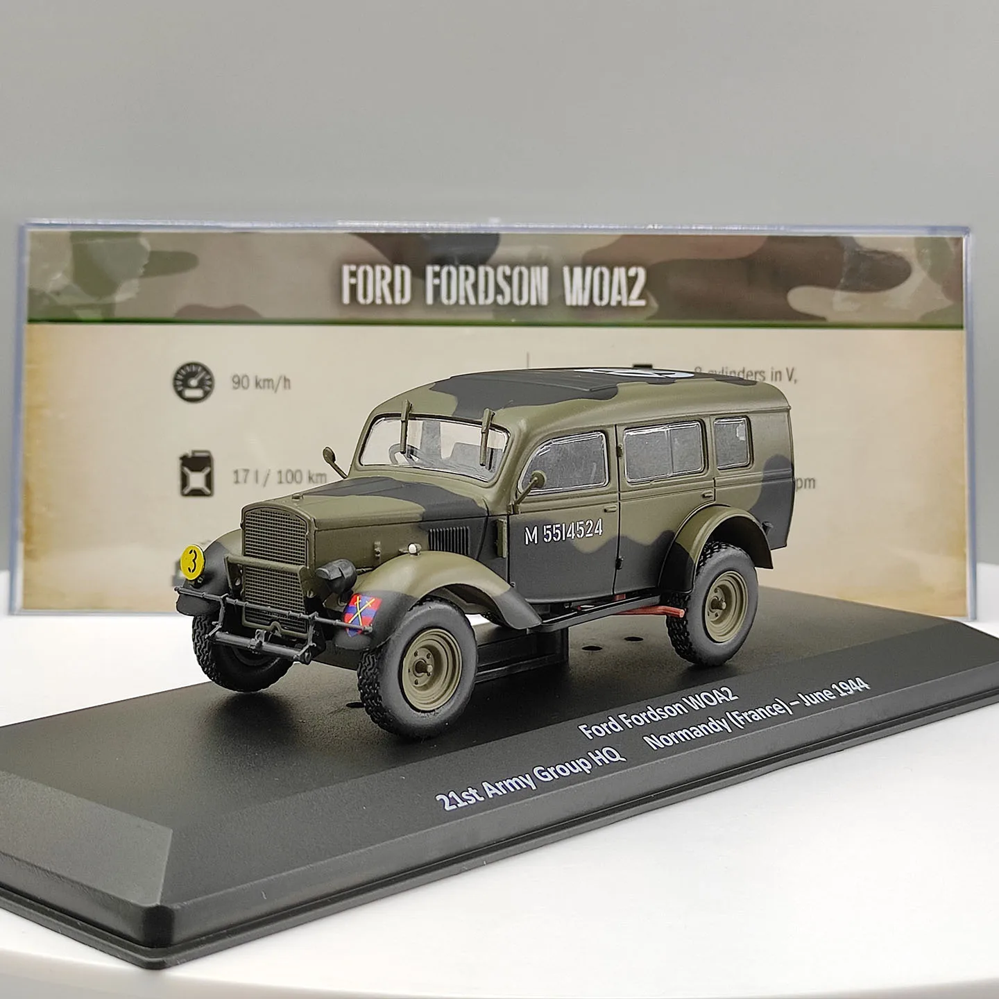 Diecast IXO 1:43 Scale Ford Fordson WOA2 1944 Alloy Car Model