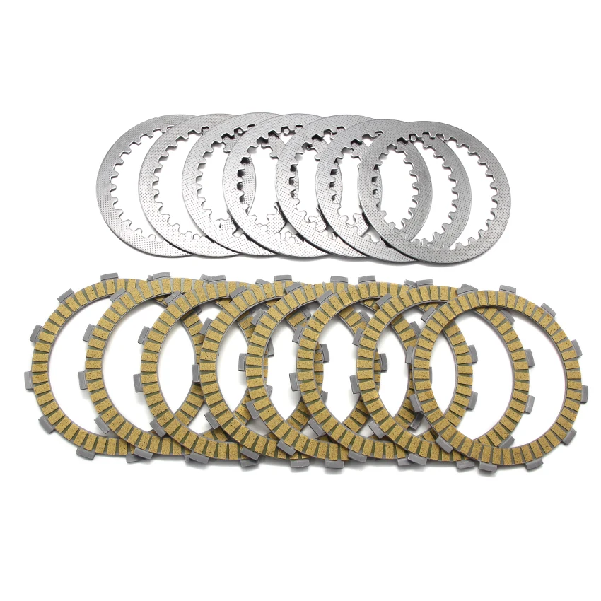 Motorcycle Clutch Friction Steel Plates Kit 22201MT7‑000 22321‑MG8‑000 For Honda NR750N RVF750 RC45 Engine Clutch Disc Accessory