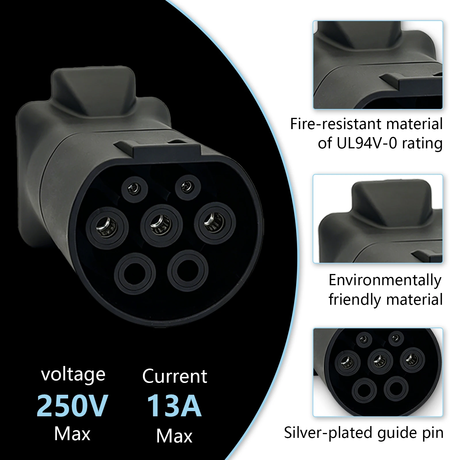 Type2 V2L Discharge Adapter 16A UK Socket EV forBYD MG Mazda Jaecoo Geely EX5 Deepal XPENG HYUNDAI Omoda LEAPMOTOR GWM Chery