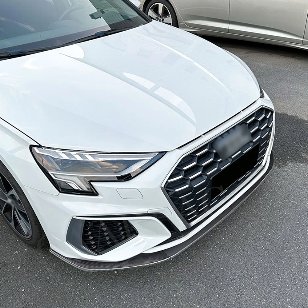 

ABS Front Lip Spoiler Bumper Chin Splitters for Audi A3 S3 8Y 2021+ Bumper Guard Protector Body Kits Car Accessories