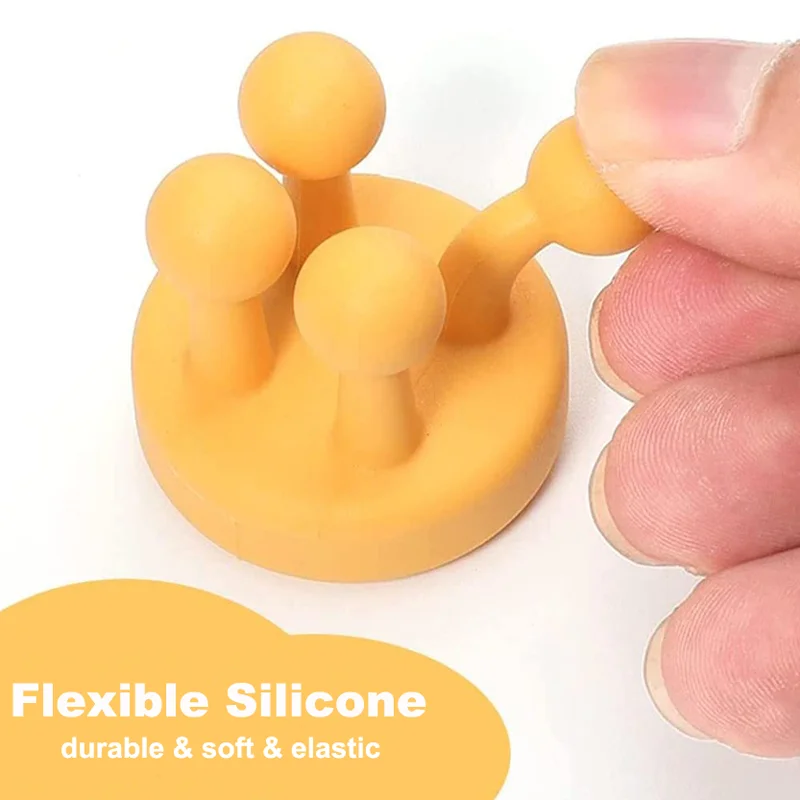 Portaspazzolino in Silicone ganci per rasoio ganci per asciugamani portachiavi portacavi per bagno cucina Home Office Organizer