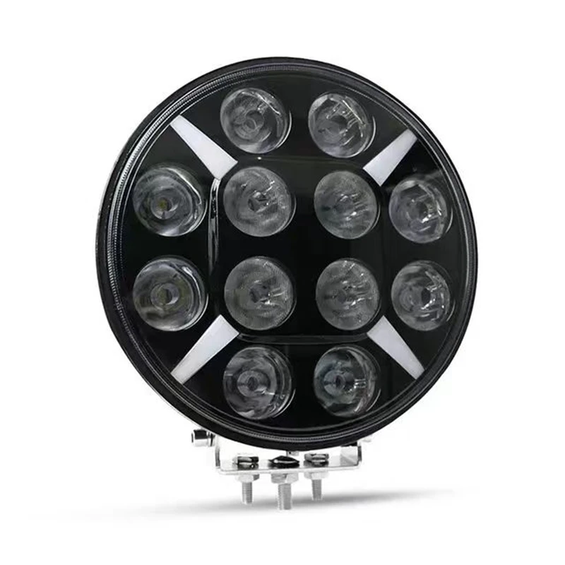 

9 Inch 120W LED Round Work Light Spot Flood Combo Driving Headlight Fog Lamp 12-30V with DRL Offroad For Truck SUV ATV 4X4 4WD