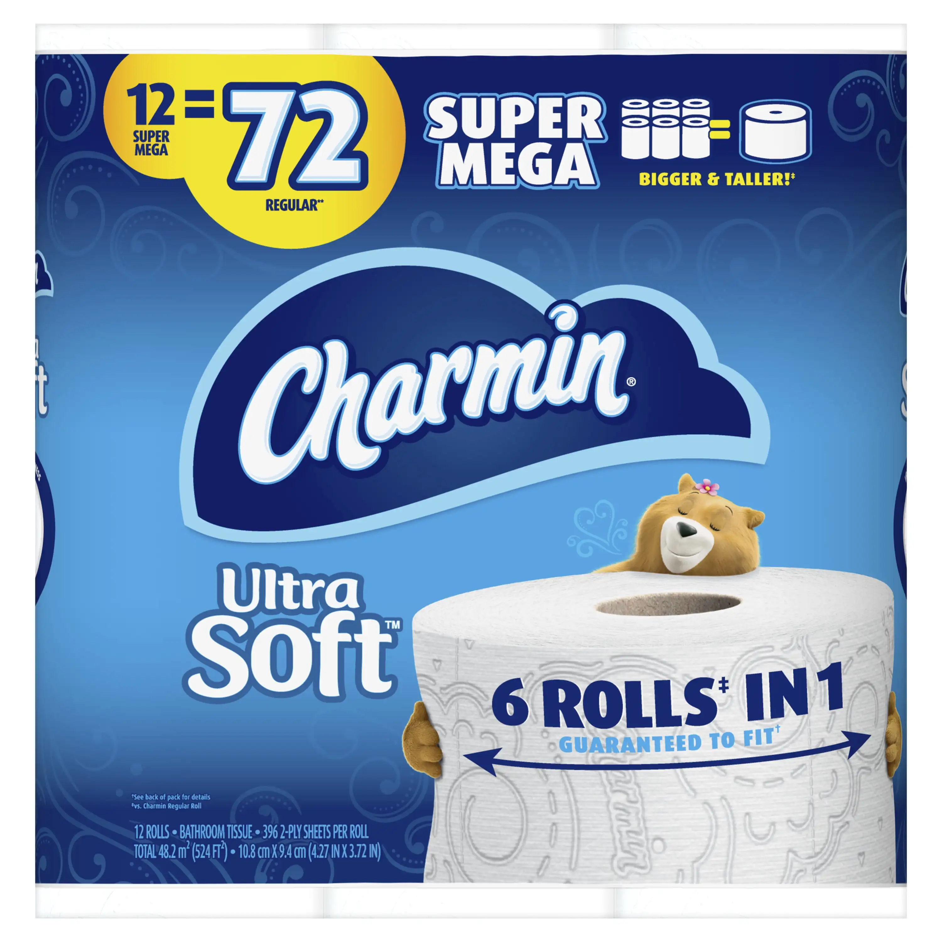 Ultra Soft Toilet Paper 12 Super Mega Rolls Irresistibly Soft Toilet Paper Clog Safe and Septic Safe