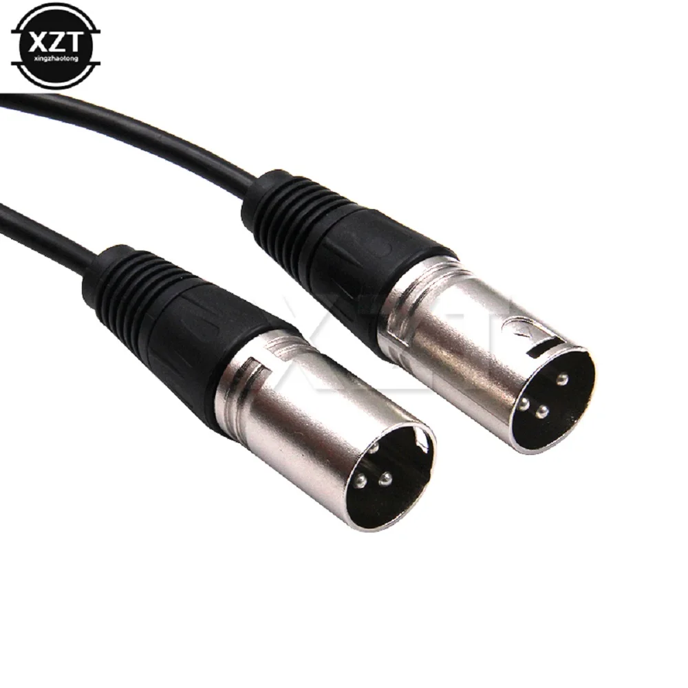 XLR Female Double Male Audio Line XLR CANNON Female Two Male 3 PIN Audio Cable XLR Y-Split Male 3P Cannon Spliter Converter 50CM