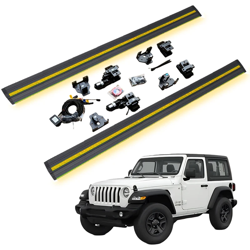 

Direct Sales Running Board Automatic Electric Power Side Step Neon Light for Jeep Wrangler JL 2 Door Sahara Rubicon 2018-2024