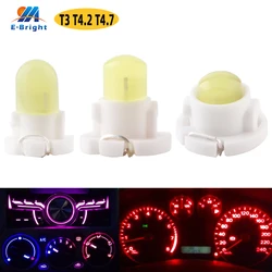 T3 T4.2 T4.7 10PCS COB SMD F8 Dashboard LED Bulbs Map Warning Indicator Interior Lights For Car Vehicle Instrument Lamps DC12V