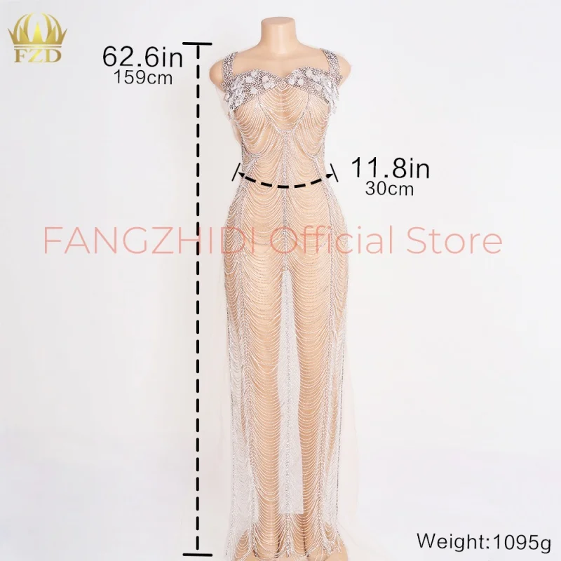 

FZD Sliver Rhinestone Applique Hand-Sewn Beaded Wedding Skirt/Dress Accessories Decorative Embroidery Patch Application