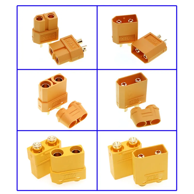5pcs/set, MT30/XT30U/MR30/XT60/XT60PW/XT90/XT90S/XT150 Connectors Suitable for Lithium-Ion Model Aircraft
