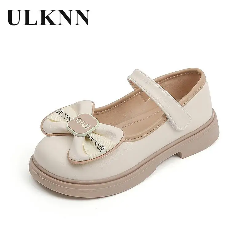 

Children's Mary Jane Single Shoes Student Leather Shoes Princess 2024 Season New Girl Baby Little Bow Soft Sole Mdchen Schuhe