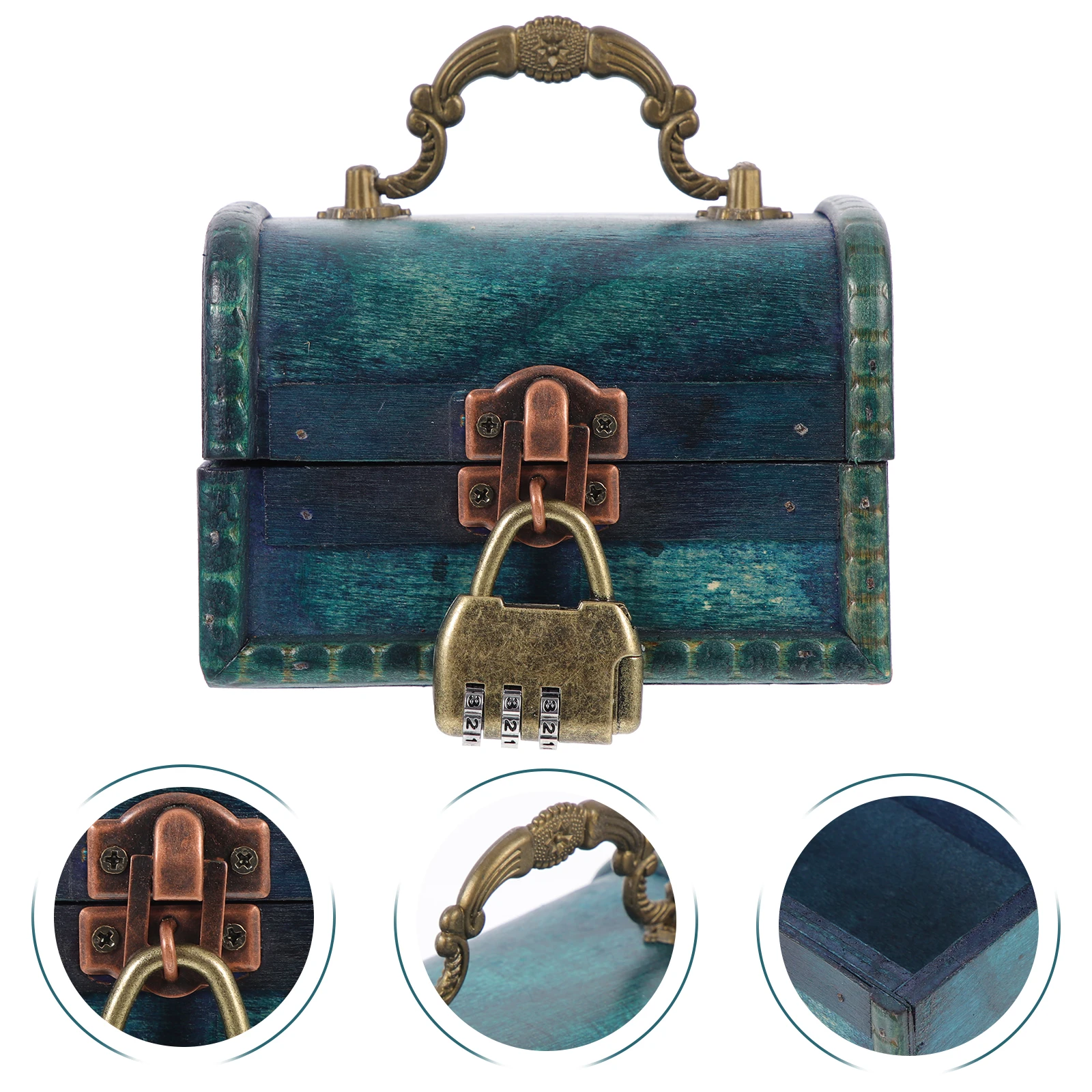 

Деревянная шкатулка в стиле ретро, чехол для хранения, органайзер для серег, колец, подвесок, безделушек, витрина для дома, спальни, магазина, винтажный стиль