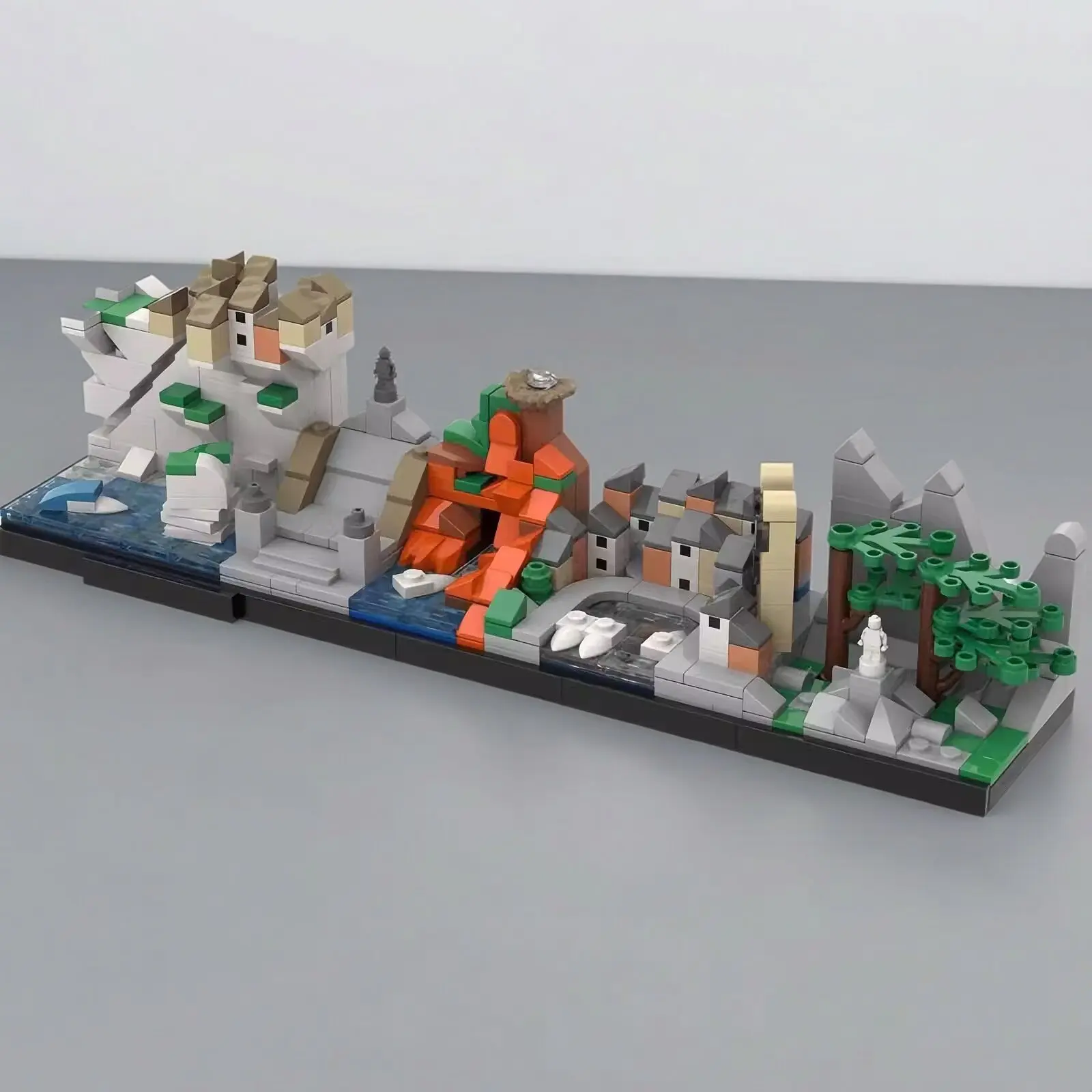 

MOC France Architecture Street View Series Corsica Skyline Building Blocks Model DIY Kids Assembly Toys Birthday Gift Ornament