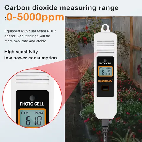 CO2 미터 컨트롤러 이산화탄소 감지기 공기 품질 NDIR 센서가 있는 단일 이중 출력 온실용 인간 식물 모드 CO2 미터 컨트롤러 이산화탄소 감지기 공기 품질 NDIR 센서가 있는 단일 이중 출력 온실용 인간 식물 모드