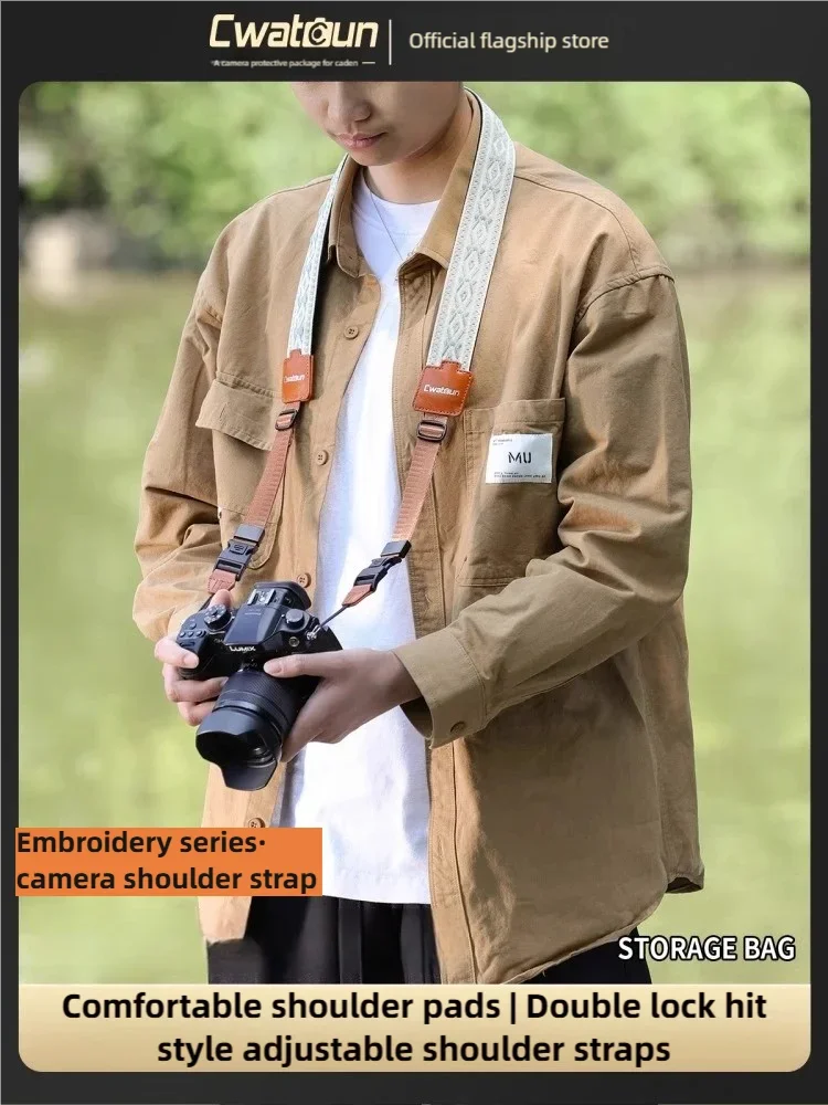 

Быстросъемный ремешок для фотоаппаратов Canon R50, Nikon, Sony ZVE10, беззеркальных и зеркальных камер Fuji XT50, универсальный ремешок