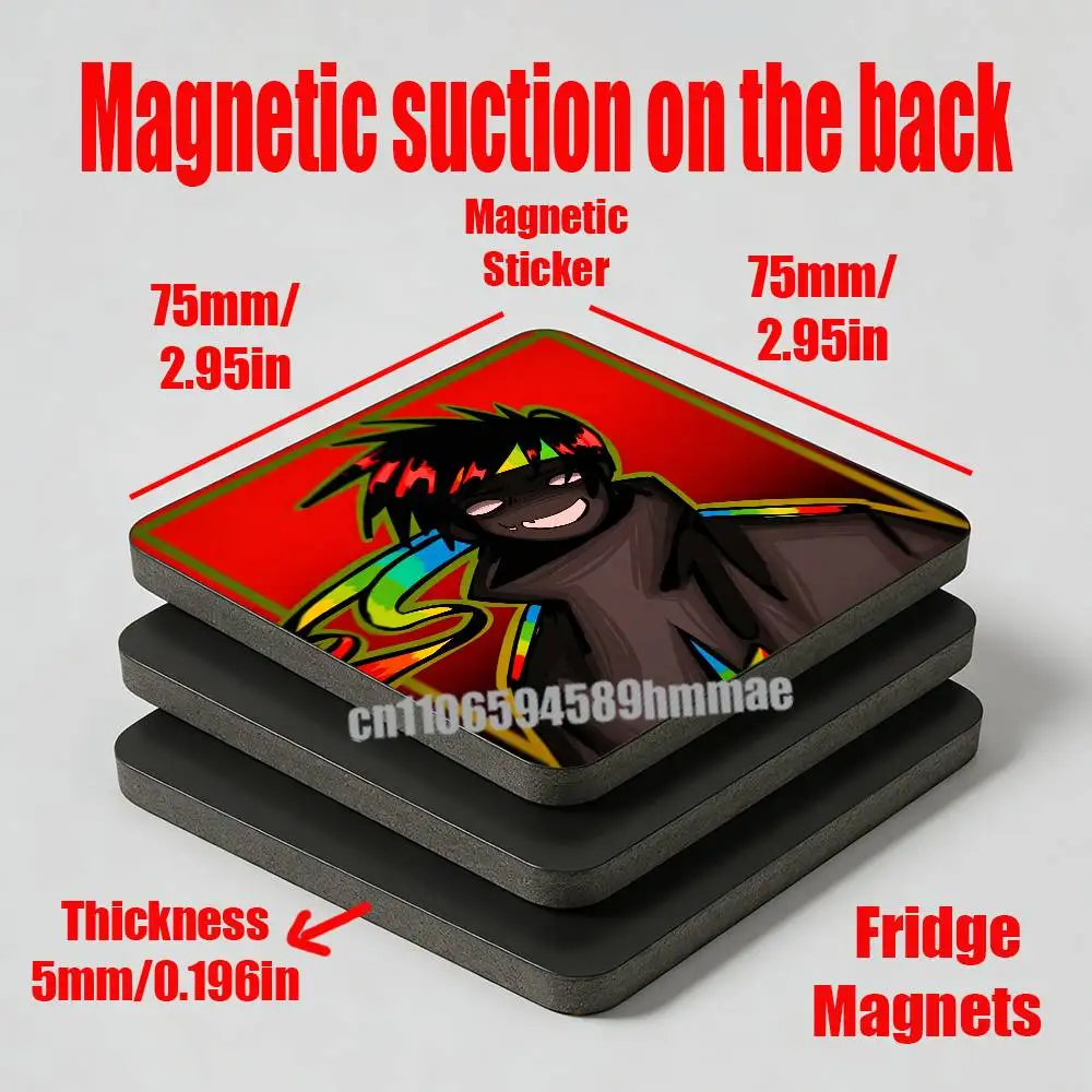 For Game S-Spokeishere S-Spoke Fridge Magnets Freezer Metal Cabinet Custom Refrigerator Magnetic Card Case
