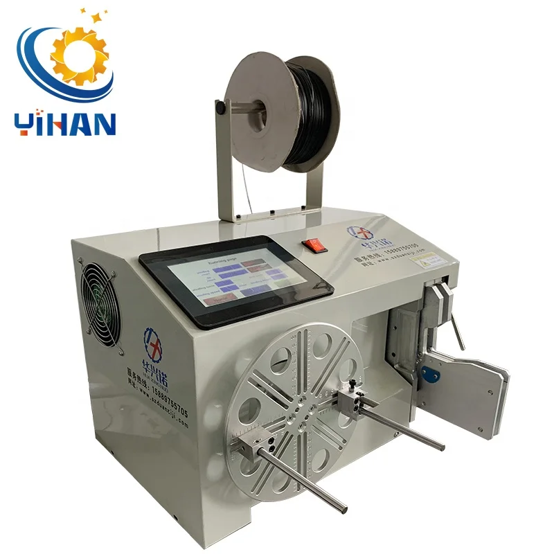Good Quality Semi-auto High Speed Mini Flat Cable Wire Coiling Winding Machine Automatic Coil Winding Machine Manufacturers
