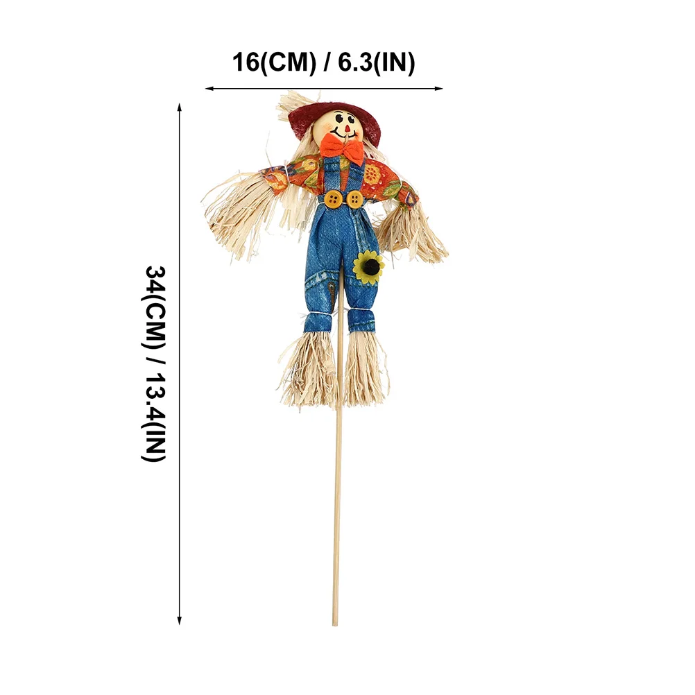 

5pcs Pumpkin Halloween Halloween Adornment Outdoor Standing Garden Adornment Scarecrow Ornaments Props Random Style