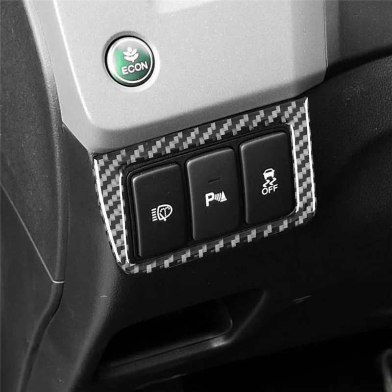 

Строго углеродное волокно для Honda Civic 9th 2012-2015, крышка управления переключателем фар, накладка, аксессуары для интерьера, левый руль