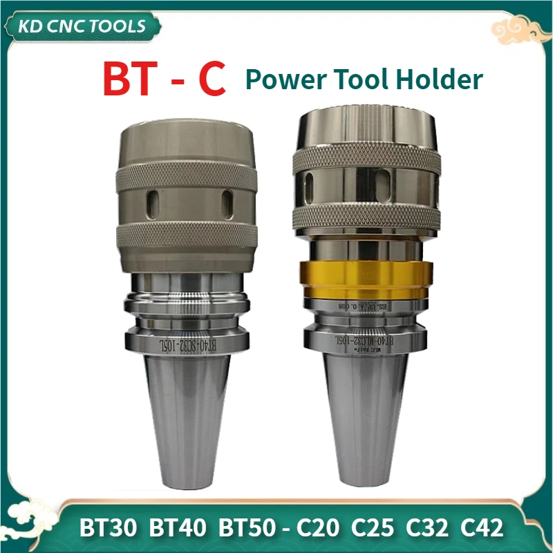 

KD CNC BT30 BT40 BT50 C20 C25 C32 C42 power tool holder High Precision power Chuck holder CNC Tool Holder Straight Shank Collets