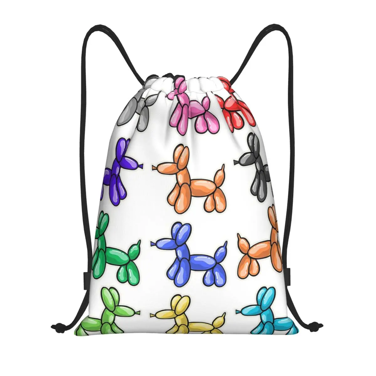 Balloon Dogs Backpacks Multi-function Drawstring Bags Sports Bag Book Bags for Travel School