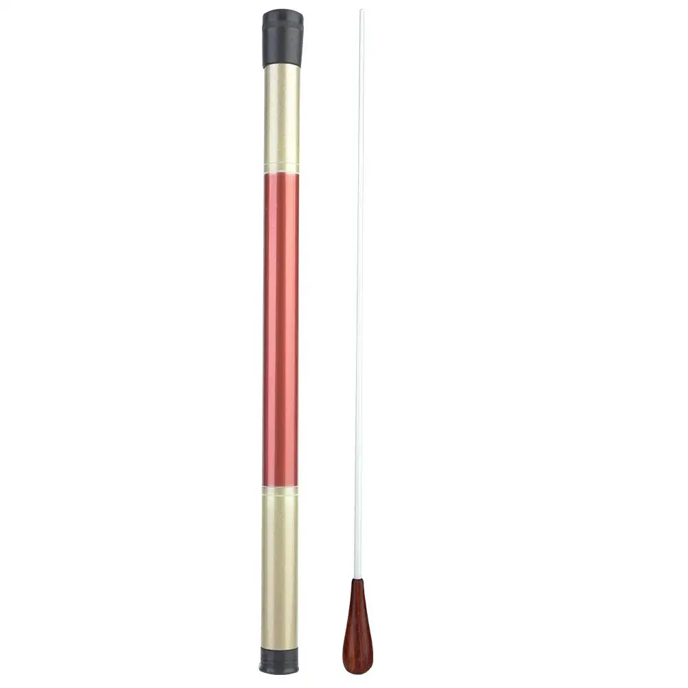 15 Wooden Baton Conductor Stick Rosewood Handle Orchestra Music Director Conducting 38cm With Tube