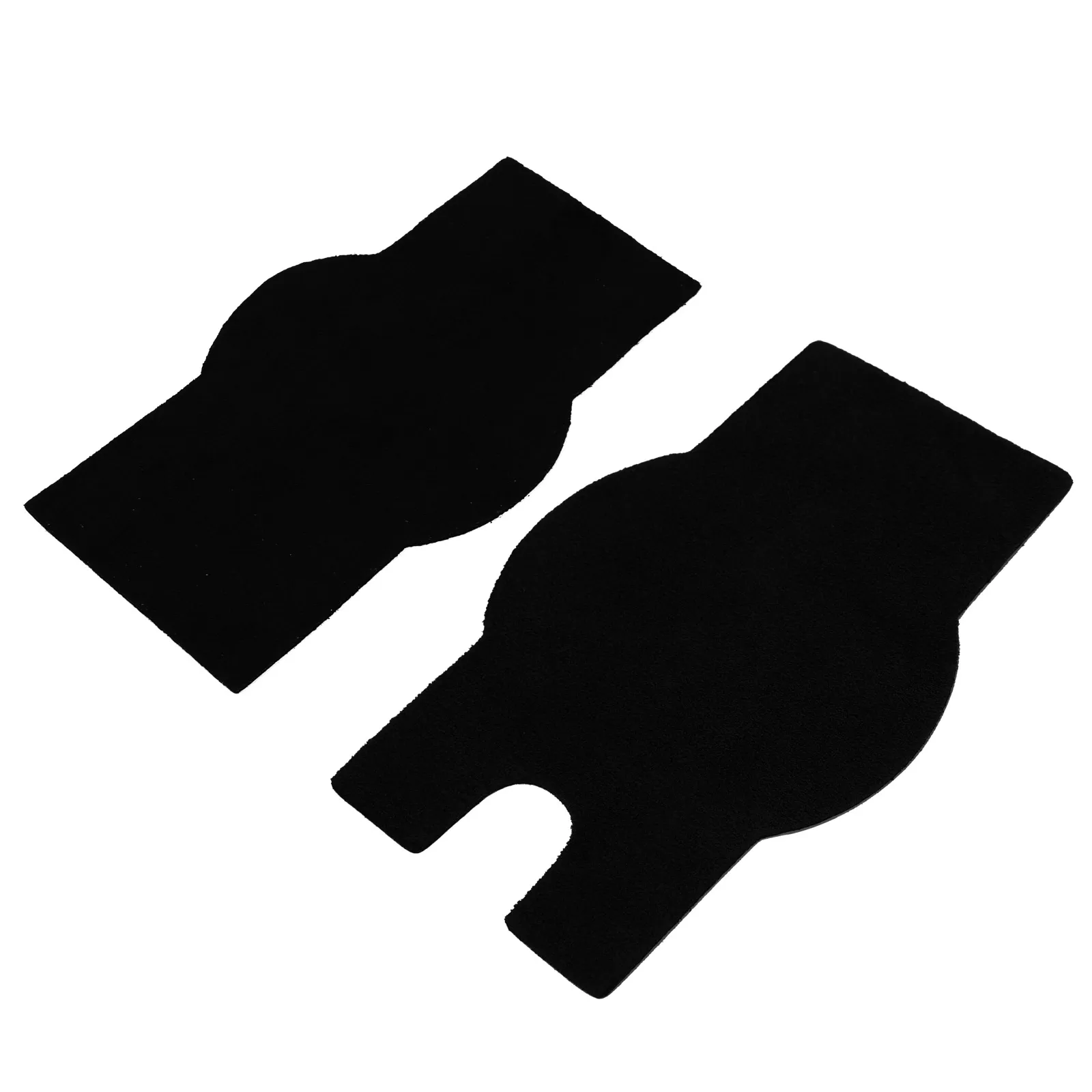 

2 Pcs Non-slip Mat Wear-resistant Stickers Black Cowhide Erhu Anti-s Cushion