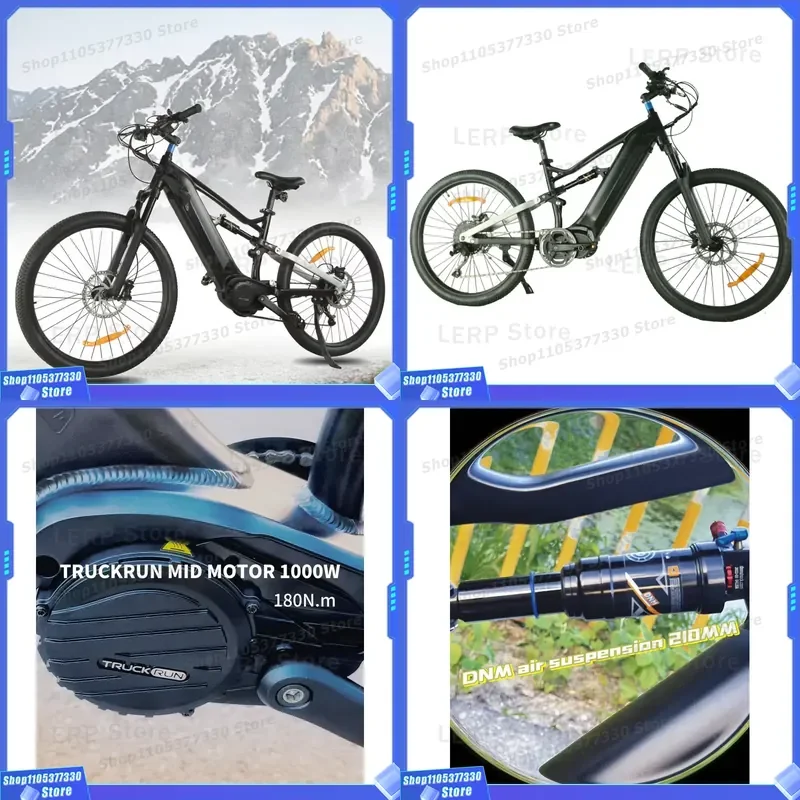 29'' Electric Mountain Bike Full Suspension M560 750W/ M620 1000w Mtb E Bike for Adults