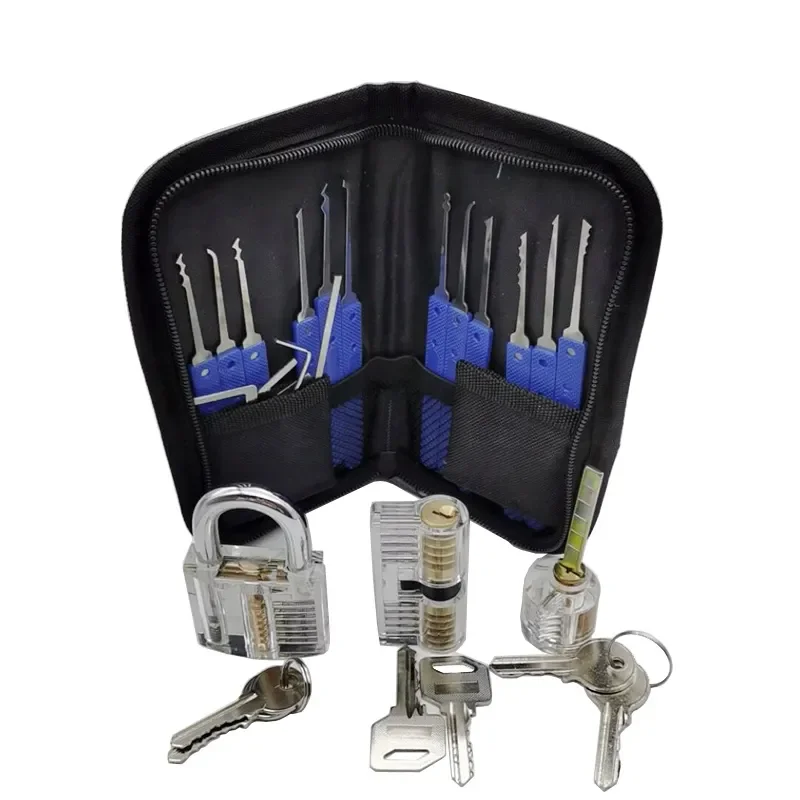 Hot Sale YH1173 Steel   Pick Set  smith Tool with 3 Transparent Pad  Essential  smith Supplies Made in Zhejiang