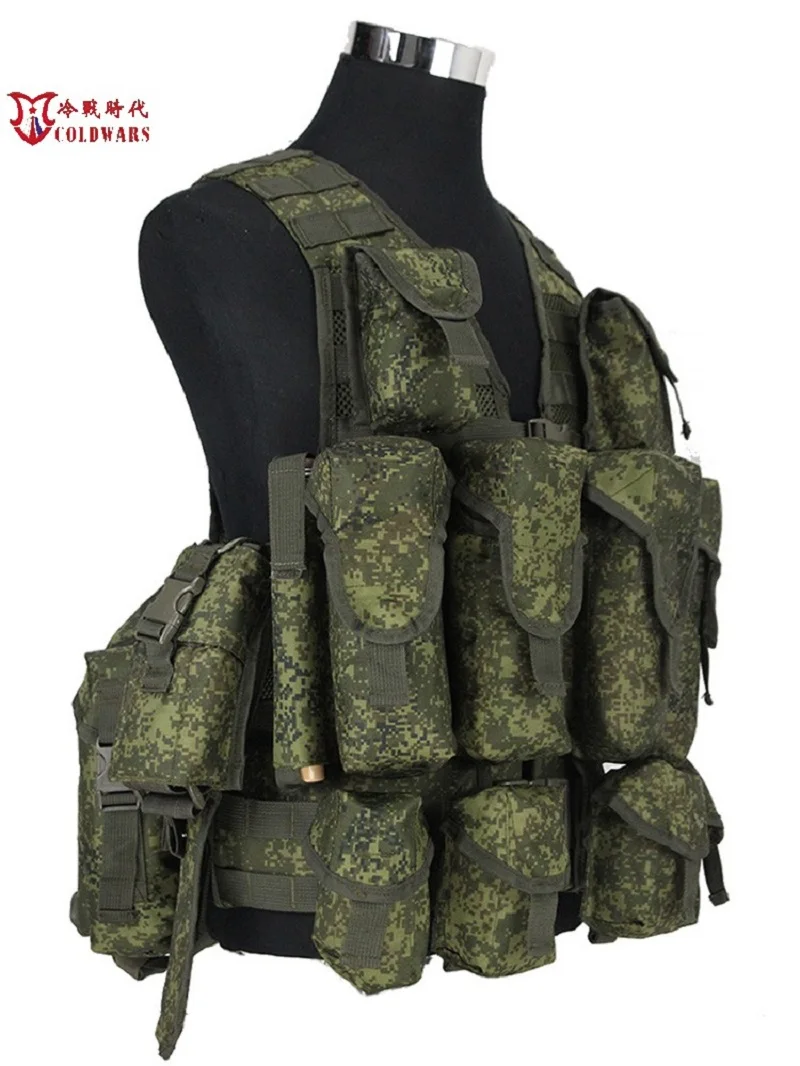 

Reproduction of Russian Army 6sh117 Combat Equipment Molle Bag Russian Little Green Man Tactical Vest