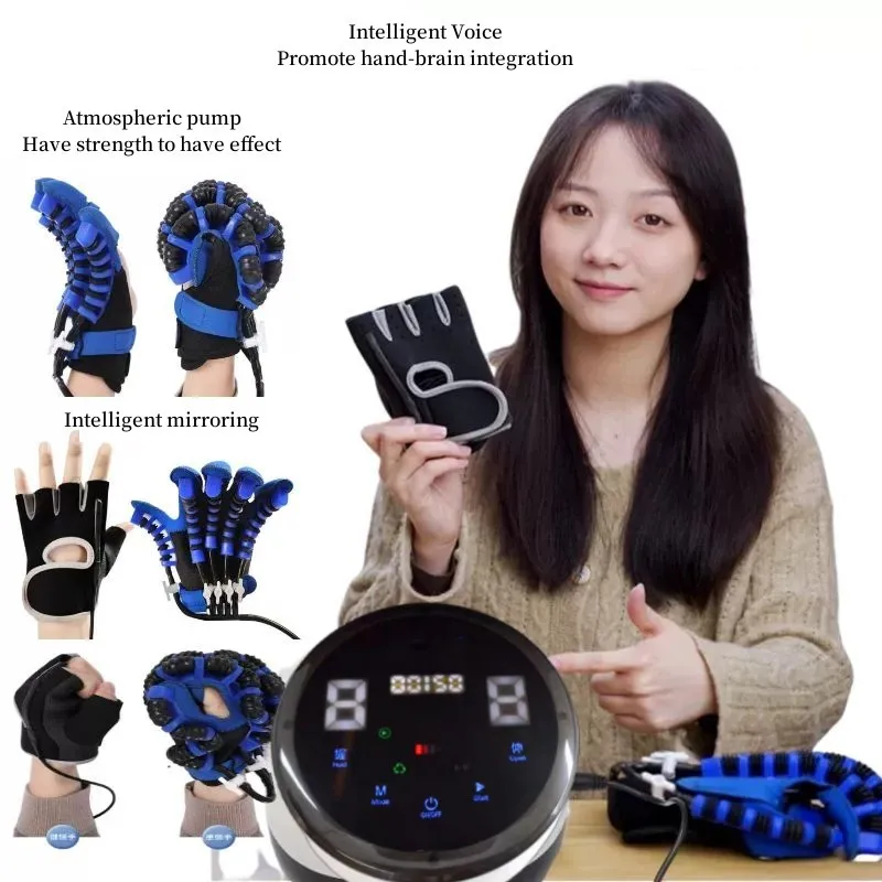 robot rehabilitation therapy gloves stroke device robotic pneumatic single rehabilitation finger therapy gloves