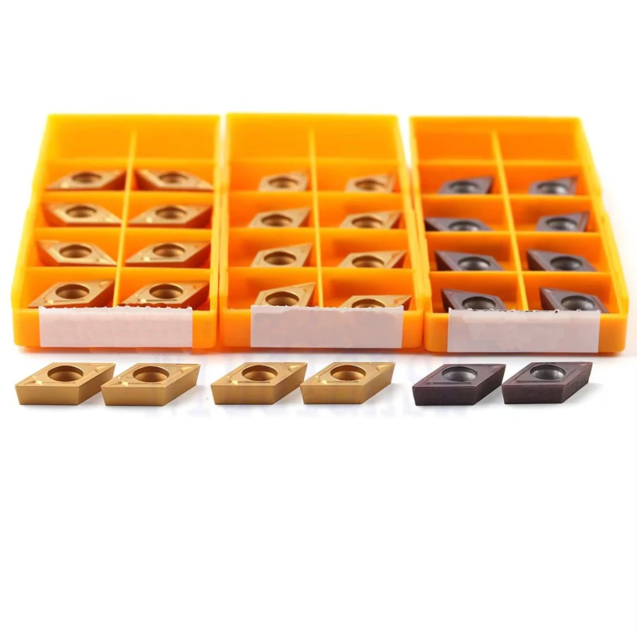 10 Pz DCMT11T304 NK15TF NK6020 NK735 Taglio Utensile per tornitura interna Inserti CNC DCMT11T304 Inserti da taglio CNC Tornio Utensile da taglio