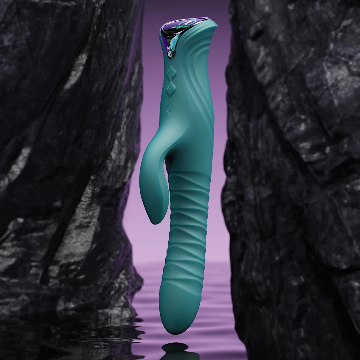 ZALO Mose 2 Masajeador calefactor estilo conejo estimulante dual para mujeres Potente propulsor con 8 modos de empuje y modos de vibración