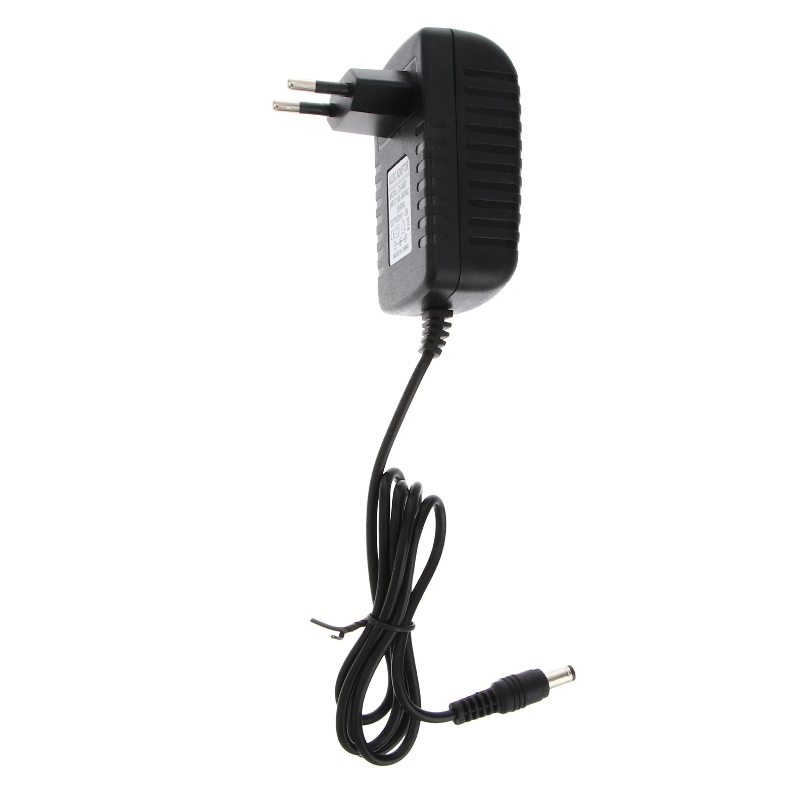 Adaptador de corriente CA 100-240V CC 6V 2A 55mm x 21mm con enchufe europeo (negro) 6V 2A adaptador de corriente 55*21mm