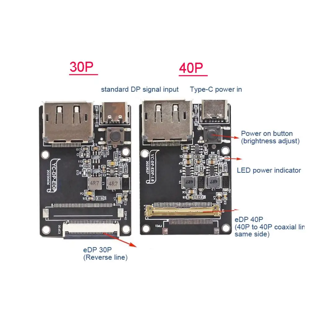 Płyta sterownicza EDP 4k 8K 120HZ DP do eDP dla przenośnego wyświetlacza LCD edp 30P 40P