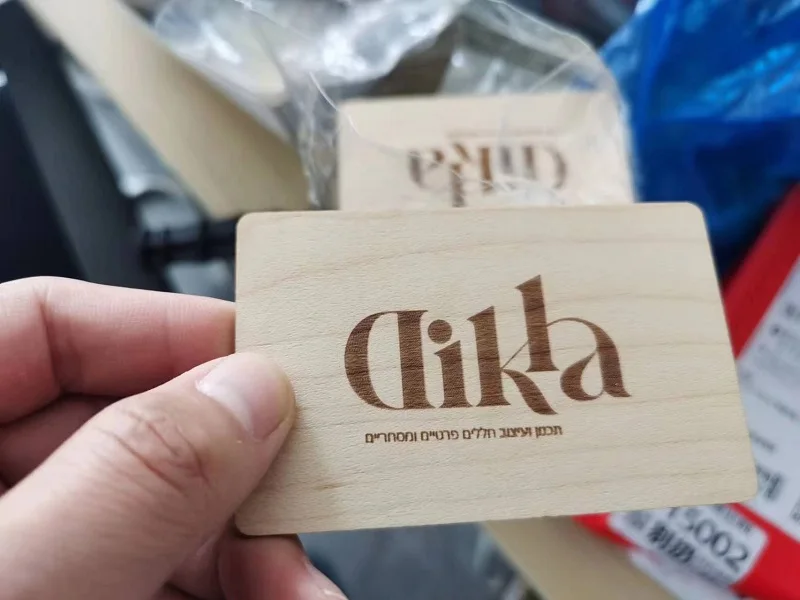 1Pc Wooden Card NFC 13.56MHZ RFID Tag 504Bytes 215Ntag Chip Membership Contactless Business Gift Social Recognition Lasercard