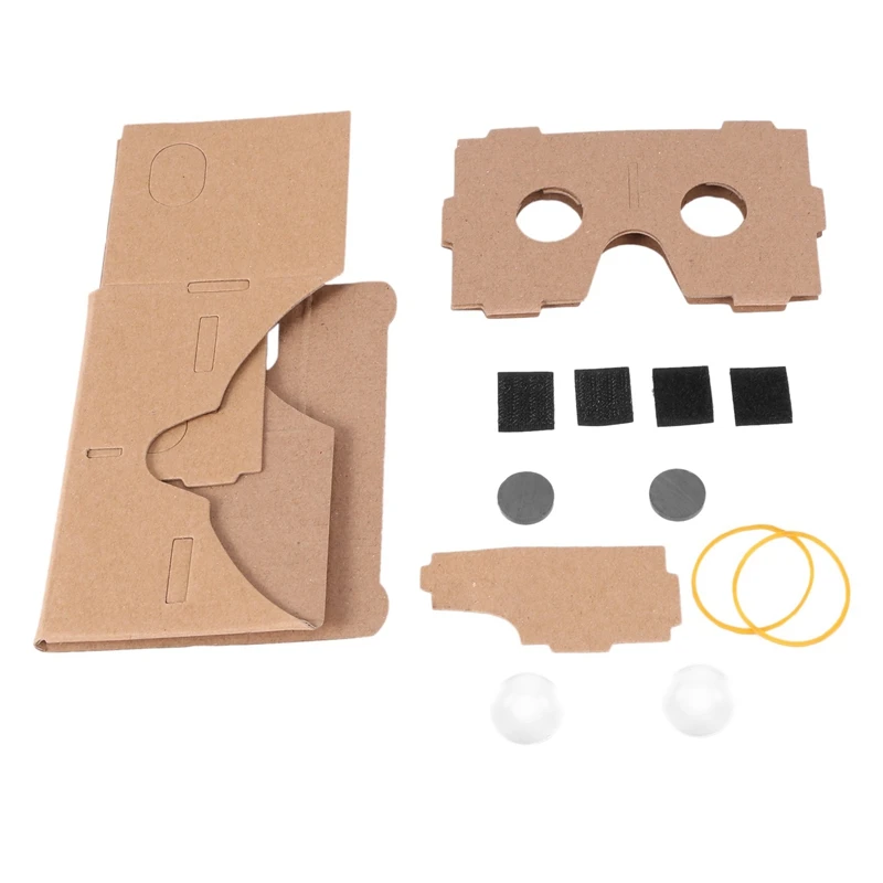 Hot 2X 6 Inch DIY 3D VR Virtual Reality Glasses Hardboard For Google Cardboard